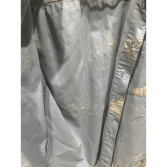 Columbia Shirt Mens M Blue Short Sleeve Button Up Marlins Fish - Picture 3 of 5